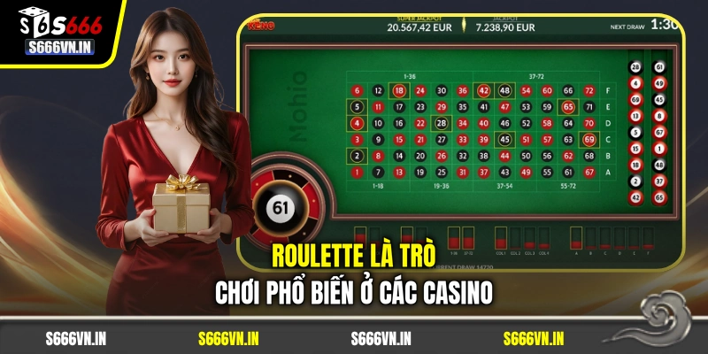 Roulette là trò chơi phổ biến ở các casino Roulette là trò chơi phổ biến ở các casino